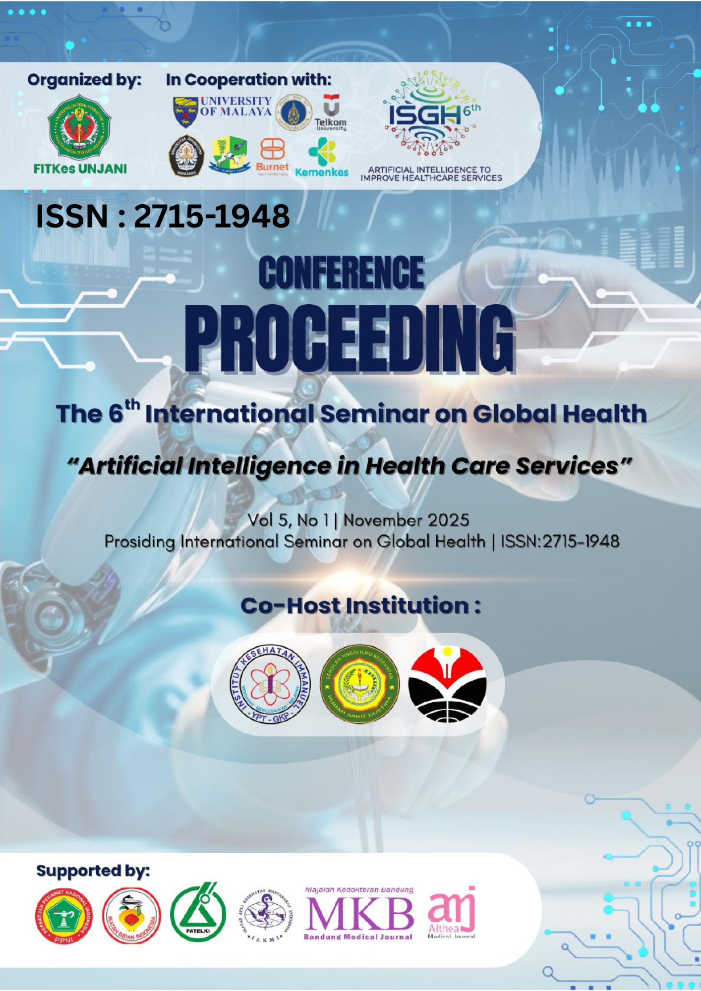 					View Vol. 6 No. 1 (2025): 6Th International Seminar on Global Health
				